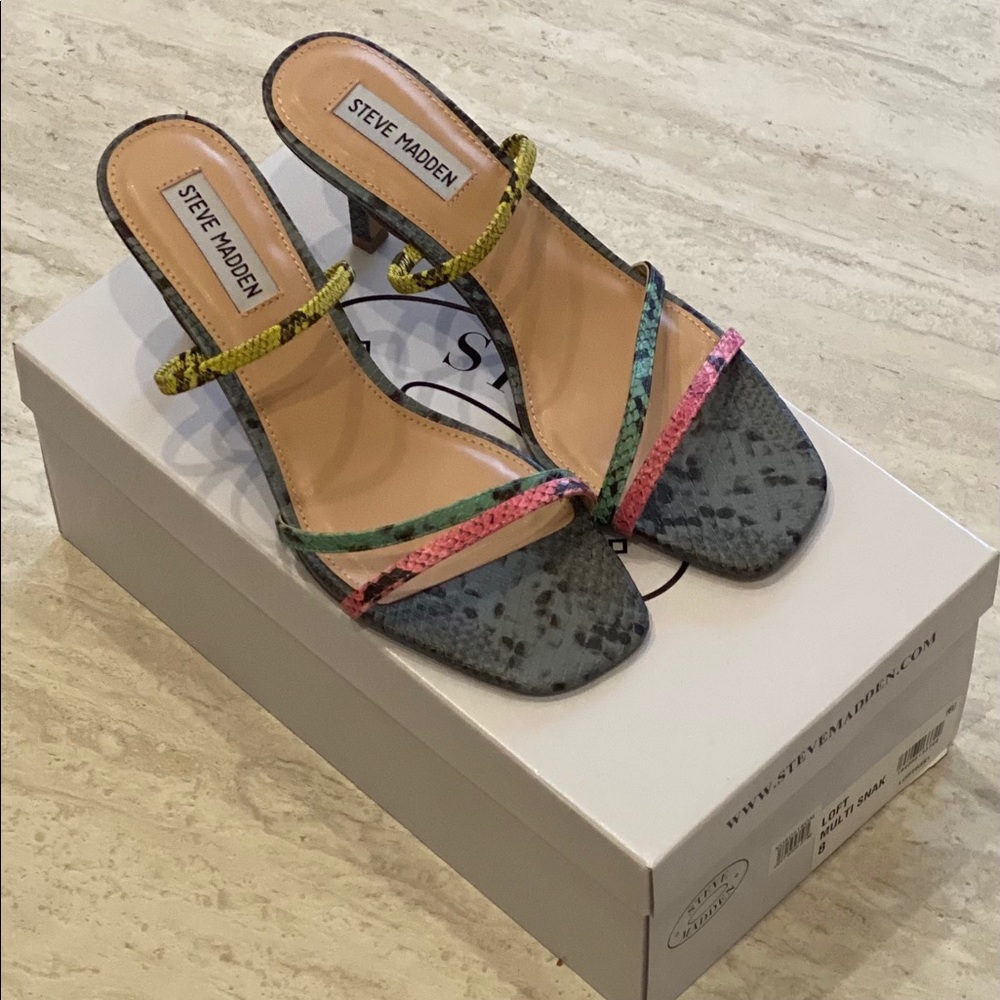 Steve Madden Loft multi color sandals